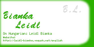 bianka leidl business card